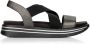 Remonte nero casual open sandals Zwart Dames - Thumbnail 1