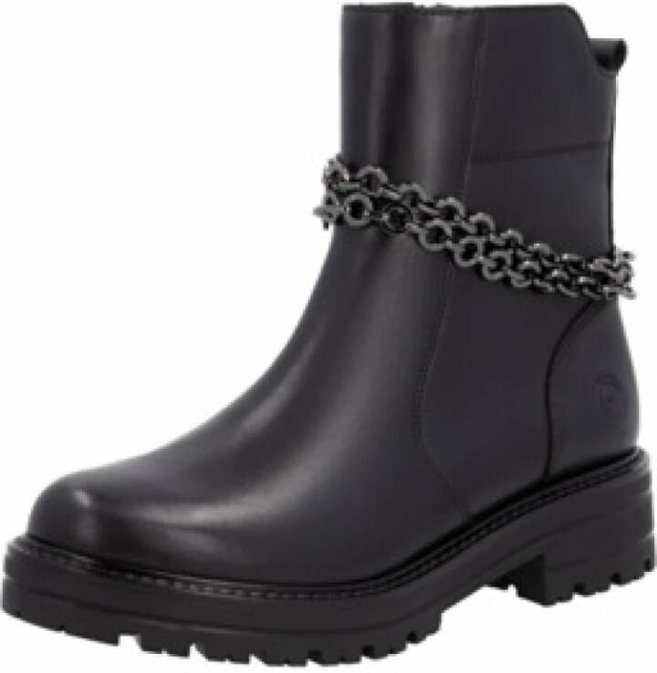 Remonte Laarsjes Liz Hurley-Collection blokhak bikerboots chunky boots met binnenrits