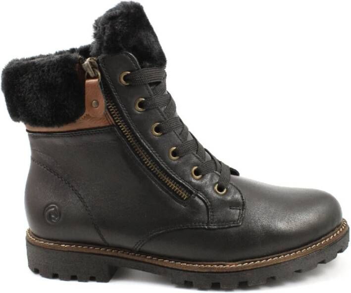 Remonte Zwarte Enkellaars Black Dames