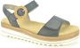Remonte Zwarte Sandaal met Velcro Straps - Thumbnail 1