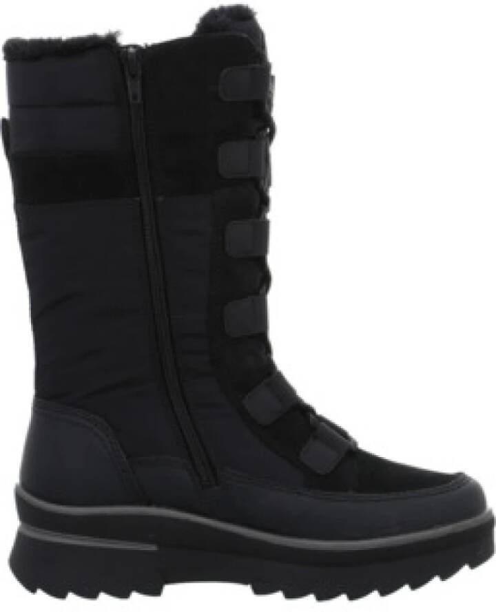 Remonte Winterlaarzen sleehak veterschoenen outdoorschoenen met binnenrits