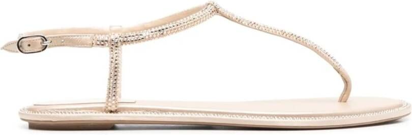 René Caovilla Bruine Juweel Sandalen voor vrouwen