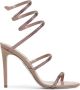 René Caovilla Elegante Satijnen Sandalen Nude Neutrals - Thumbnail 1