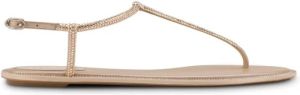 René Caovilla Flat Sandals Geel Dames