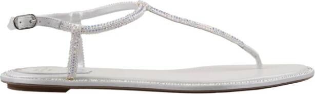 René Caovilla Flat Sandals Wit Dames