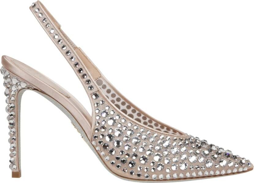 René Caovilla Gilda Slingback Kristal Stiletto Schoenen