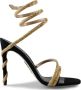René Caovilla Zwarte Margot Kristal Sandalen Hoge Hak Black Dames - Thumbnail 1