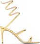 René Caovilla Goudkleurige Enkelband Stiletto Hakken Yellow Dames - Thumbnail 1