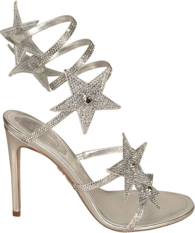 René Caovilla Grijze Sandalen met Elegante Stijl