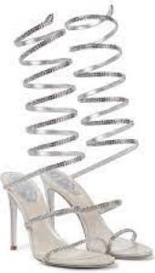 René Caovilla High Heel Sandals Grijs Dames