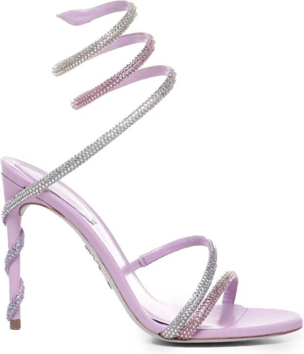 René Caovilla High Heel Sandals Purple Dames