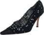 René Caovilla Pre-owned Canvas heels Black Dames - Thumbnail 1