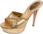 René Caovilla Pre-owned Fabric sandals Yellow Dames - Thumbnail 1