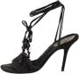 René Caovilla Pre-owned Lace sandals Black Dames - Thumbnail 1