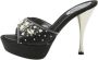 René Caovilla Pre-owned Satin sandals Black Dames - Thumbnail 1
