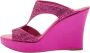 René Caovilla Pre-owned Satin sandals Pink Dames - Thumbnail 1