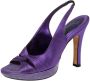 René Caovilla Pre-owned Satin sandals Purple Dames - Thumbnail 1