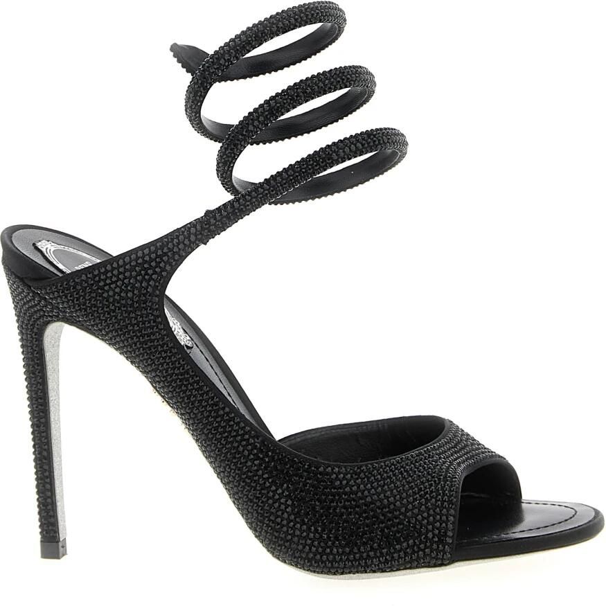 René Caovilla Audrey Satin Sandals