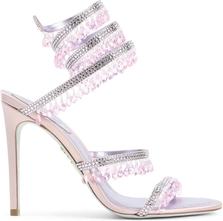René Caovilla Chandelier leren sandalen