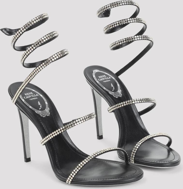 René Caovilla Dames Sandalen Schoenen Zwart Ss26 - Foto 2