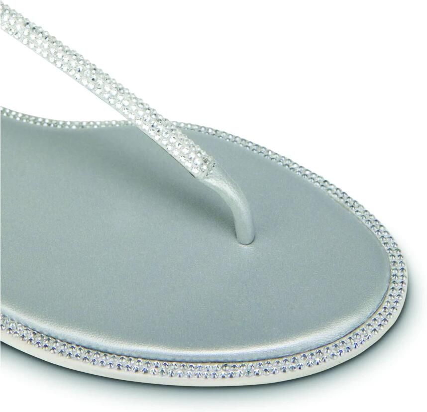 René Caovilla Flat Sandals Grijs Dames