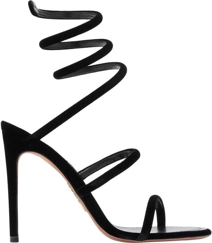 René Caovilla Fluwelen Slangen Sandalen