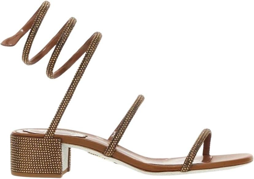 René Caovilla Kristal Lage Hak Sandalen