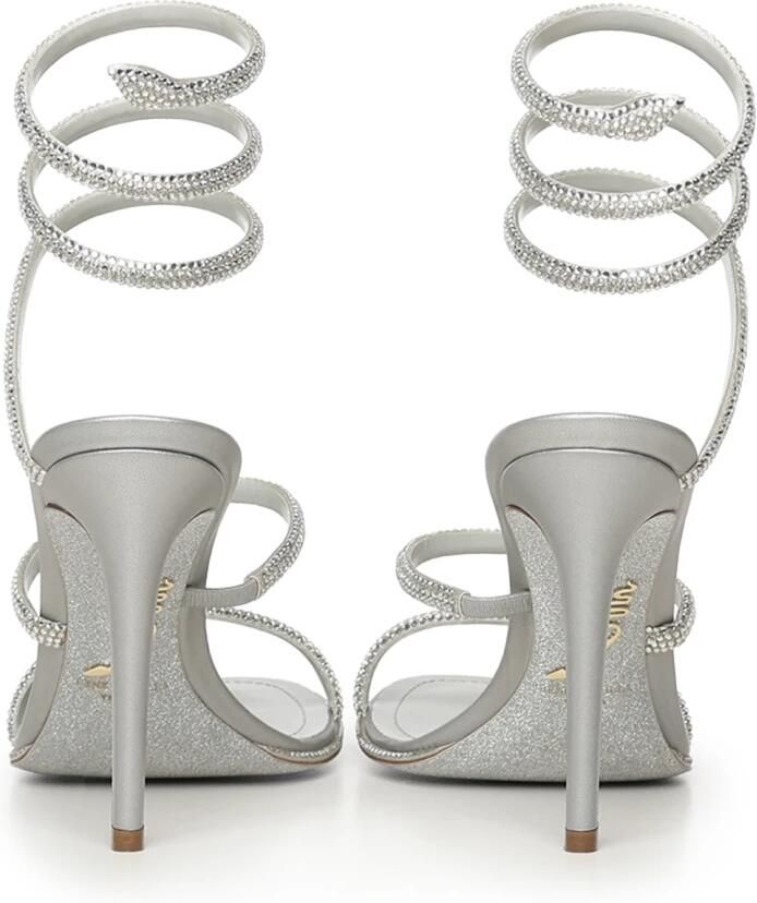 René Caovilla Kristalversierde Spiraalsandalen - Foto 2