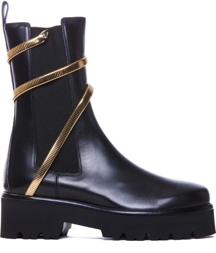 René Caovilla Zwarte Laarzen met Stijl