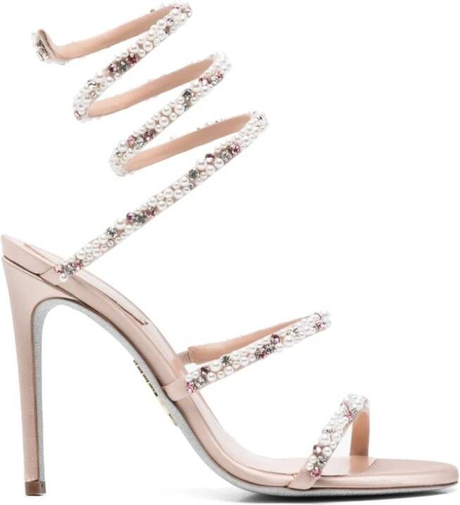René Caovilla Roze Kristal Stiletto Hakken