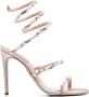 René Caovilla Roze Kristal Stiletto Hakken - Thumbnail 1