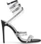 René Caovilla Zwarte Strass Sandalen Elegante Statement Hakken Black Dames - Thumbnail 1