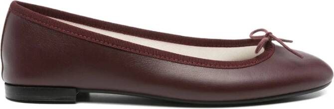 Repetto Donkerrode Boog Platte Schoenen