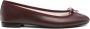 Repetto Donkerrode Boog Platte Schoenen - Thumbnail 1