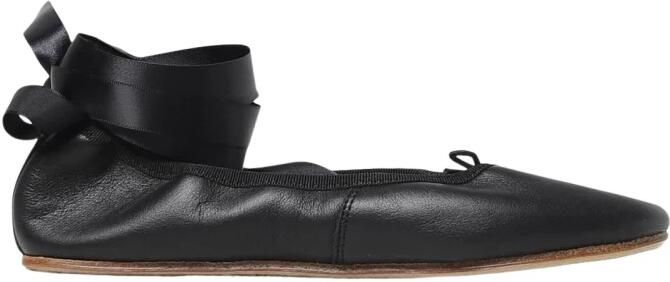 Repetto Leren ballerina's met enkelband - Foto 2