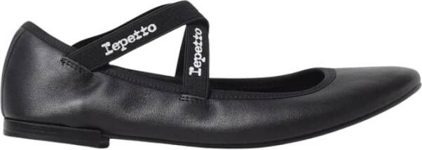 Repetto Zwarte platte ballerina schoenen voor vrouwen