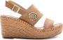 Replay Susan Micro Met Sandalen Touwzool Beige - Thumbnail 2