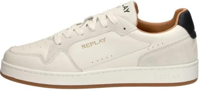 Replay Smash Fine Sneakers Laag gebroken wit