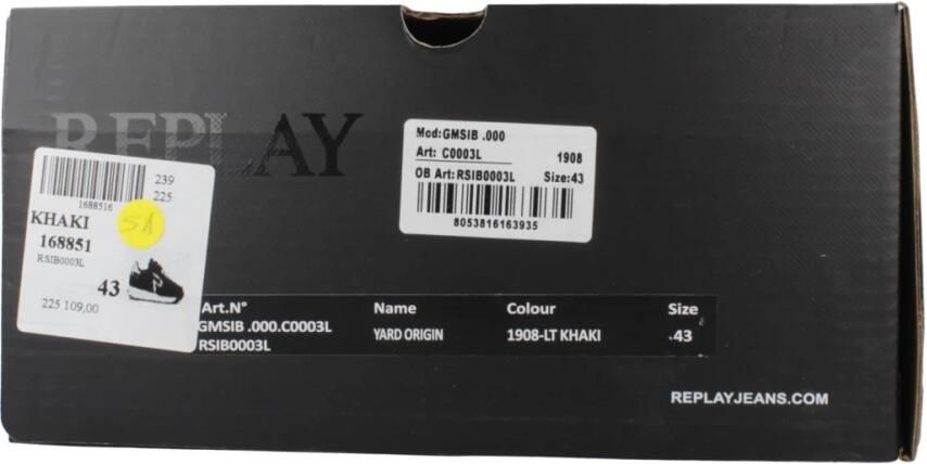 Replay Yard Origin GMSIB L Heren sneaker 1908-Light-Khaki - Foto 2