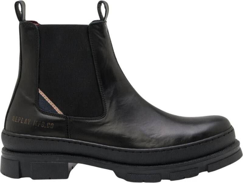 Replay Boots van leer met vetersluiting model 'VEGA LEA'