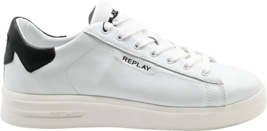 Replay Universiteit Sneakers Wit Zwart Multicolor Heren