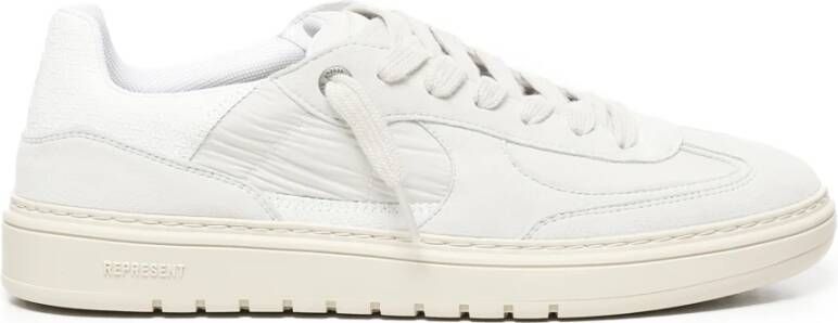 Represent Antiek Witte Sneakers met Zigzag Detail