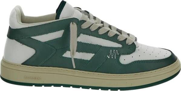 Represent Leren Lage Sneakers Green Heren