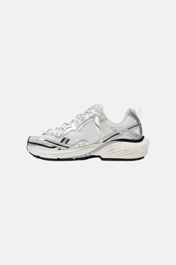 REPRESENT Lage Sneakers Heren Storm-torn Textiel Wit - Foto 4
