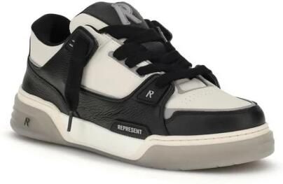 Represent Zwarte Leren Heren Sneakers Black - Foto 3