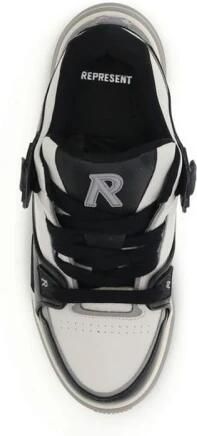 Represent Zwarte Leren Heren Sneakers Black - Foto 4