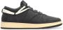 Rhude Vintage Leren Sneakers met Extra Veters Black Heren - Thumbnail 1
