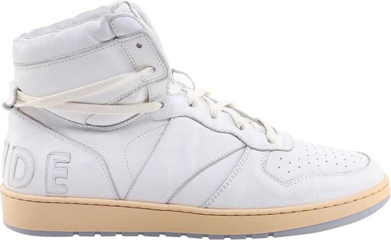 Rhude Vintage Leren Sneakers White Heren