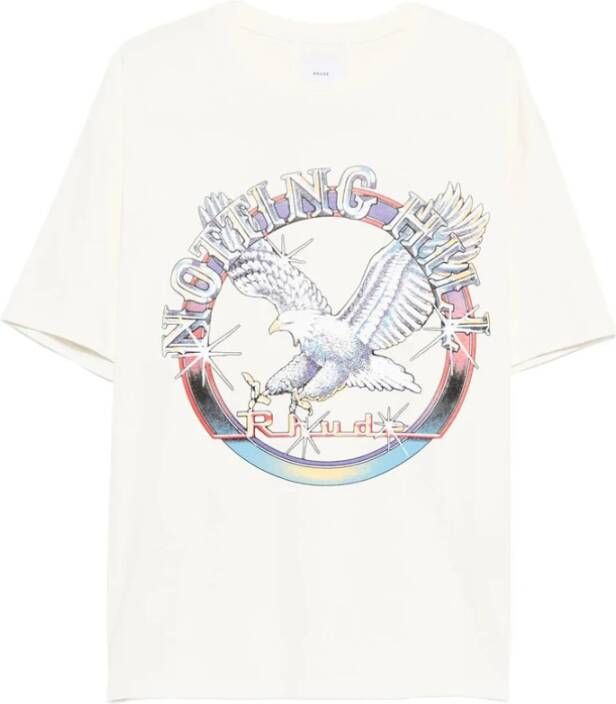 Rhude Witte Adelaar Grafische Print T-shirt