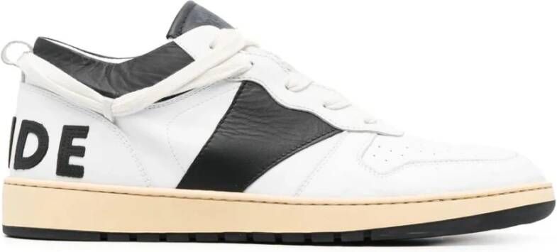 Rhude Witte Leren Sneakers met Geperforeerd Detail Multicolor Heren